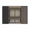 Bestar Orion 118W Full Murphy Bed with Shelving and Fold-Out Desk (119W), Bark Gray & Graphite 116866-000047 - alternate 2